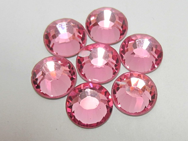 1 Gross 16ss ROSE (VIVA) FLATBACK PRECIOSA Rhinestones